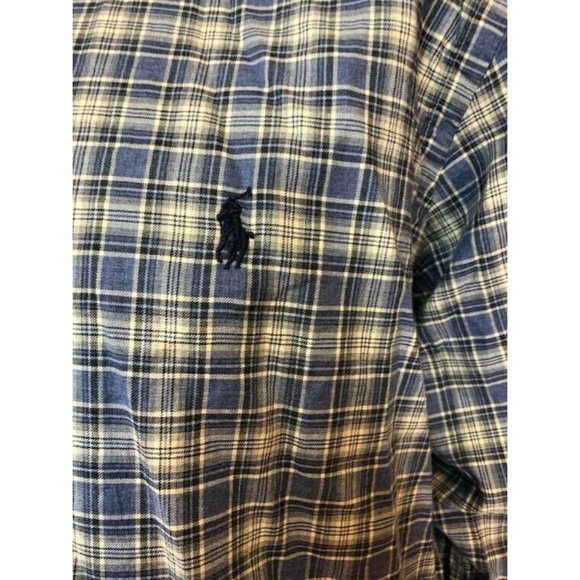 Polo Ralph Lauren Men’s Button Down Shirt Longsleeve Blue 100% Cotton Size XL - Picture 2 of 10